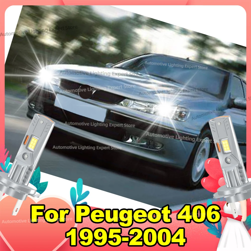 

LED Car Headlight Bulbs Canbus High Power 180W Turbo Lights For Peugeot 406 1995-2004 1998 1999 2000 2001 2002 2003