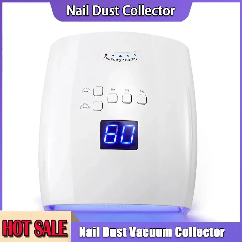 

66W UV Rechargeable Lamp LED Nail Lamp for Manicure with LCD Screen 4 Timer Settings Nail Art Manicure Tools for Home and Salon