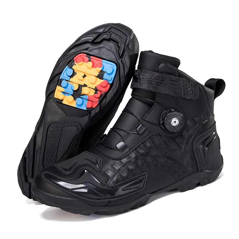 Motorcycle Boots Men Motor Motorbike Riding Shoes Anti-fall Motorcycle Shoes Motocross Off-Road Racing Boots