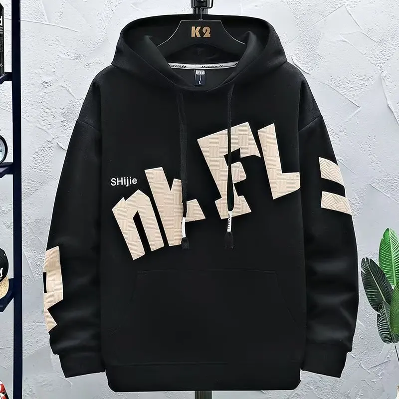 Men's Casual Hoodie, Autumn Korean Fashion Sweatshirt, Harajuku Hip Hop Men's Clothing, Exquisite Print Men's Anime Hoodie 2022