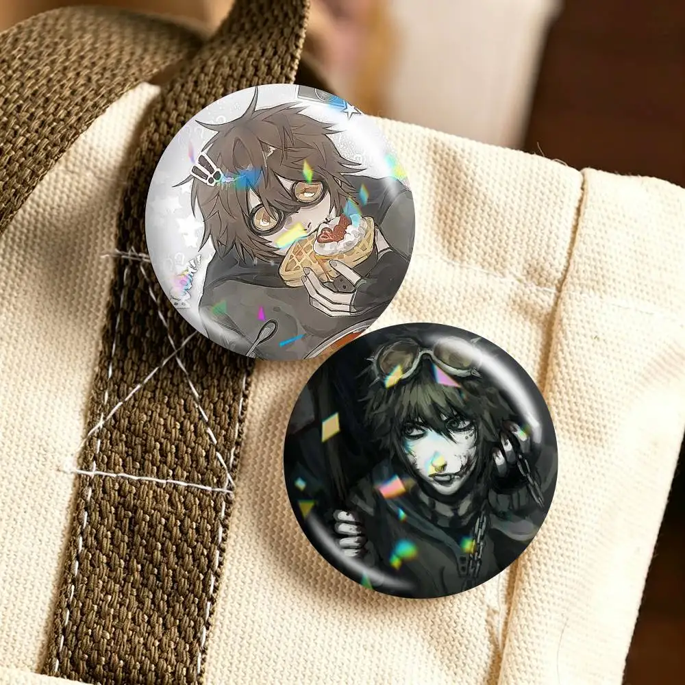 Creepypasta T-Ticci-Toby  25mm 32mm 44mm 58mm 75mm Brooches Badges Pins for Accessories Gift