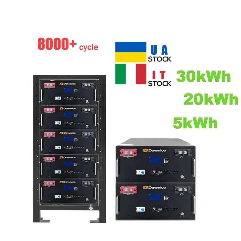 

New Type Custom 5kWh 10kWh 15kWh Solar Energy 100Ah 200Ah Lithium Battery Rack 51.2V LiFePO4 Energy Storage Battery for Home