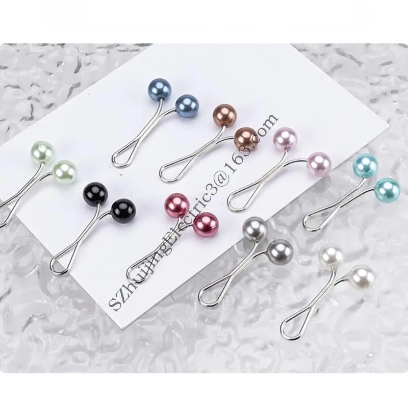 .D0lc Pin Hijab Set 9 clip sicurezza delle perle per sciarpa femminile e i gioielli per il velo per sciarpa e il
