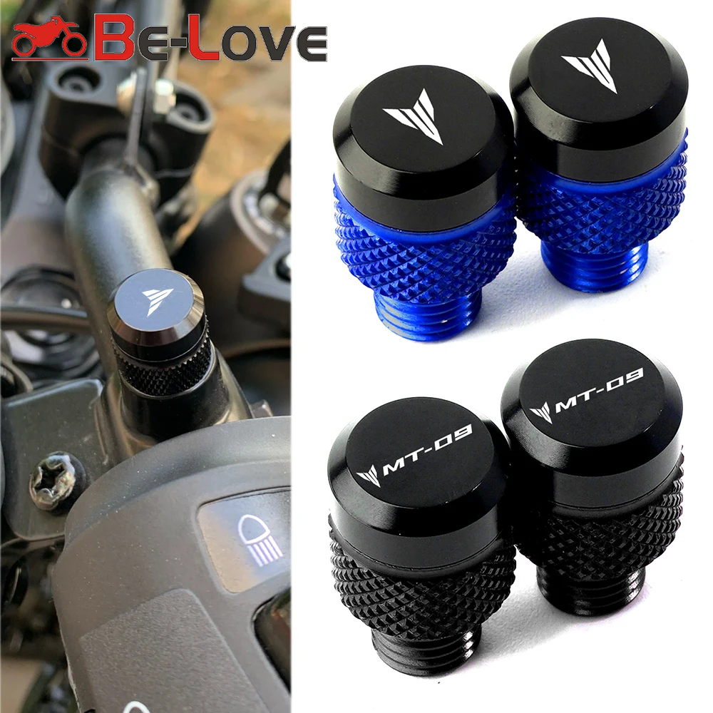 For Yamaha MT07 MT09 SP MT 09 07 10 MT10 FZ09 FZ07 MT-07 Accessories Motorcycle M10*1.25 Aluminum Mirror Hole Plugs Screws Bolts