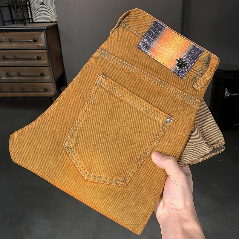 

New Spring Men's Jeans Casual Versatile Low Waist Dstring Resistant to Deformation plus Size for Other Ocns