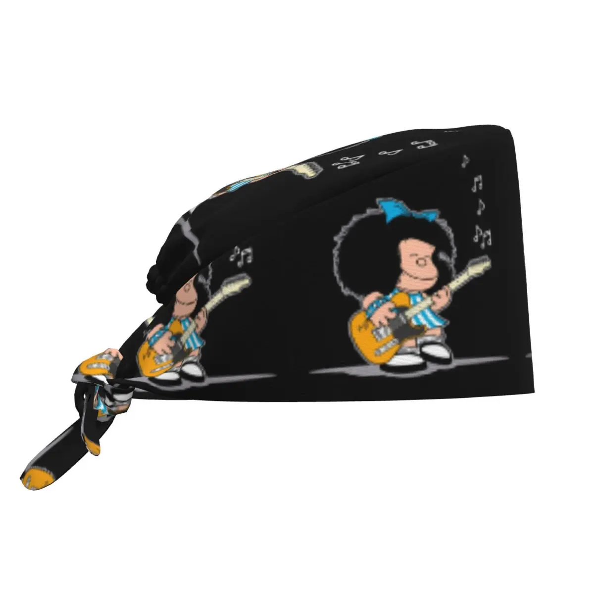 Gorro de trabajo de cómic Mafalda Quino ajustable personalizado, gorro quirúrgico de dibujos animados para hombres y mujeres, gorro quirúrgico para enfermería, médico y cirujano para Chef
