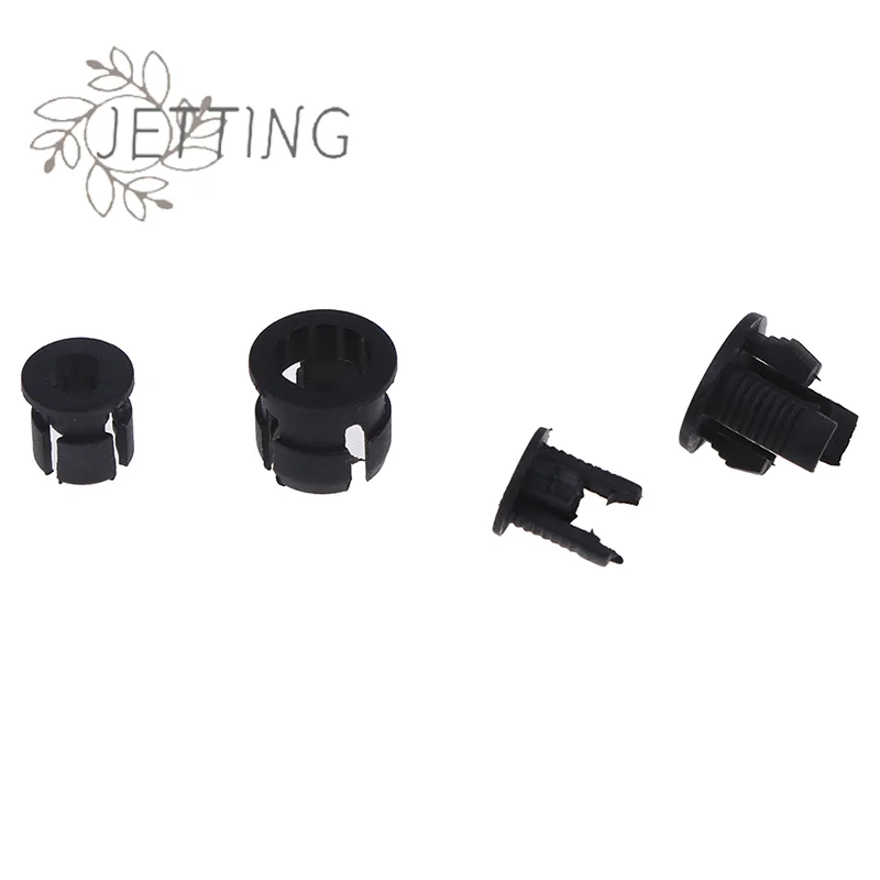 50 pçs 3mm/5mm plástico led suportes clipes-balelas montagens casos caixas preto