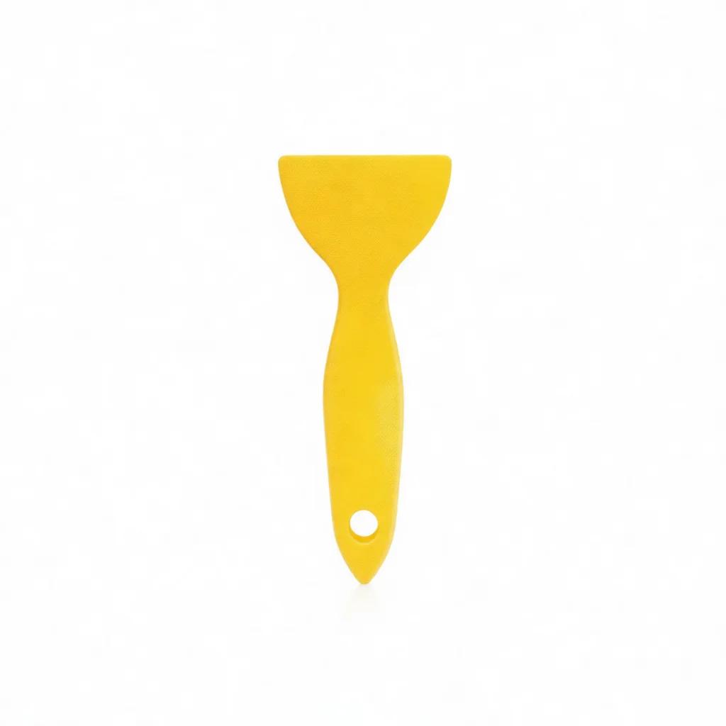 Professional Yellow Triangle Plastic Squeegee Car Vinyl Wrap Scraper Tool Window Tint Sticker Installation Edge Pressing Aid