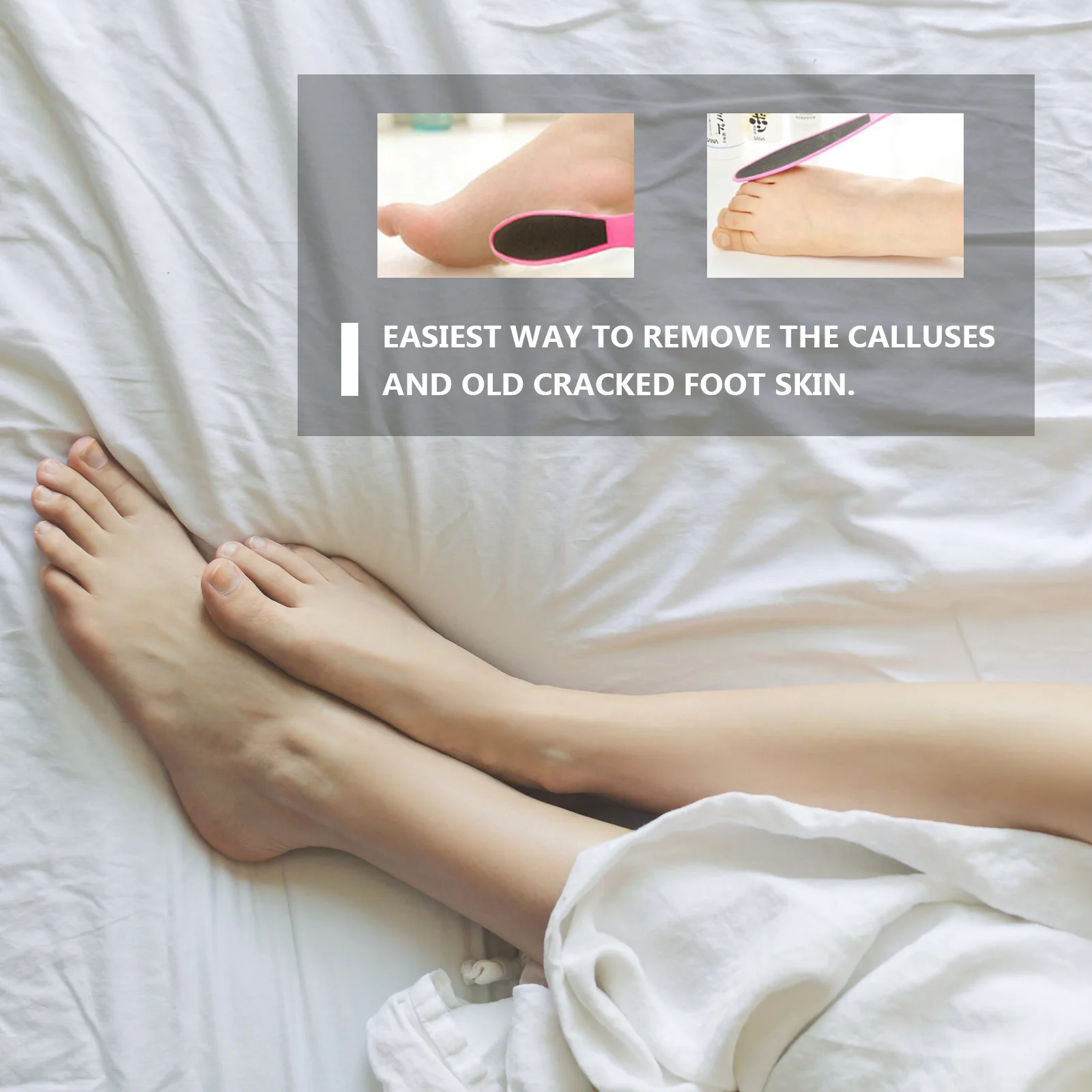 

10Pcs Foot Care Tool Callus Remover Double-Sided Pedicure File Lightweight for Professional Personal Use Random Color