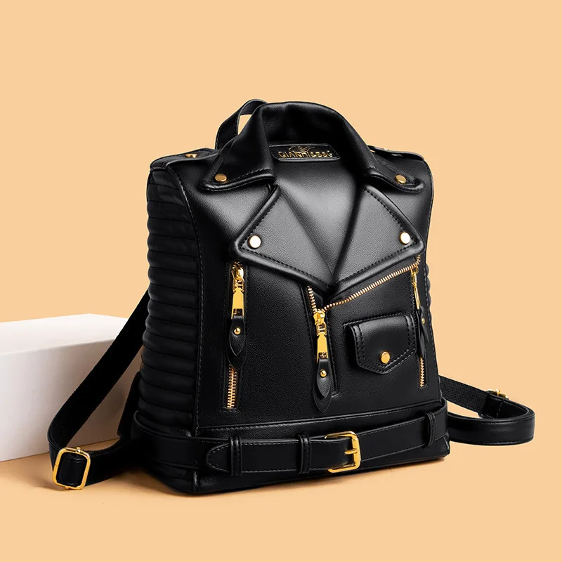 

Backpack Shoulder Women's Bag Handbags For Women New Trend Punk Rivet Large Capacity Commuting Y2k Fashion Versatile Classic