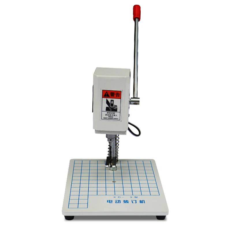 

XD-3 Electric Book Drilling and Punching Machine 220V/120W Voucher File Office Binding Machine Single Hole Punching Stapler