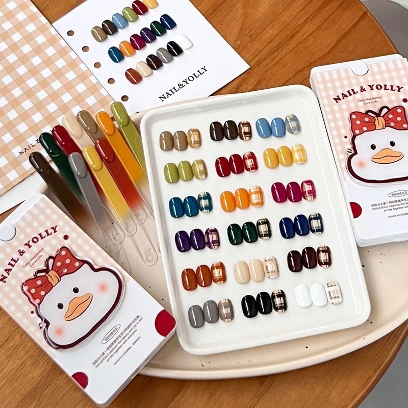 18Grids/ Nail Yolly Patting Palette Gradient Stamping Pattern Gel 4 In1 Drawing Nail Gel Semi Permanent Soak Off UV LED Nail Art