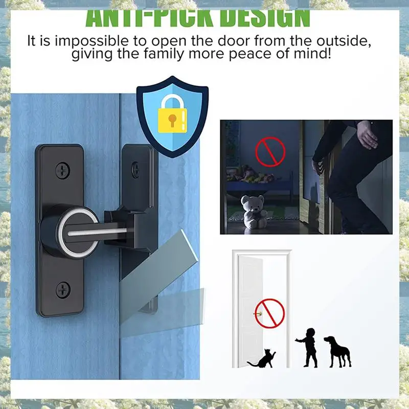 Новинка-3X, фурнитура для дверного замка сарая, 90-градусные сверхмощные защелки для ворот, откидная защелка, защитный дверной болт, замок с защелкой, 1 шт.