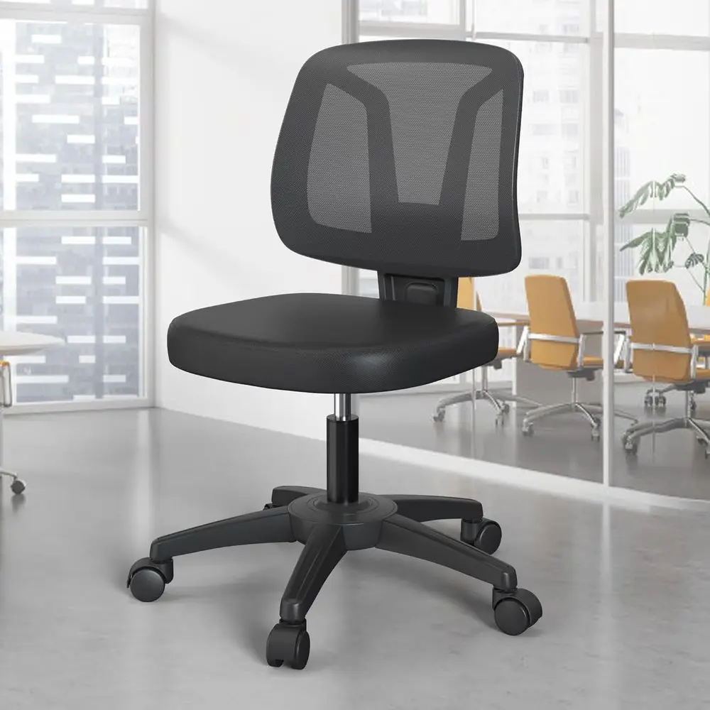 

Mesh Back Study Desk Chair with Wheels Adjustable Height or Home Oice Space