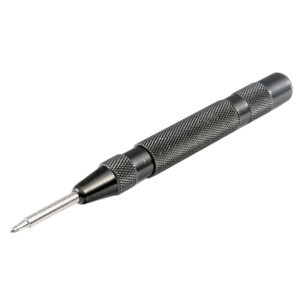 Adjustable Spring Pressure Heavy Duty Automatic Centre Punch Spring Loaded Metal Wood Dent Marker 1Pc