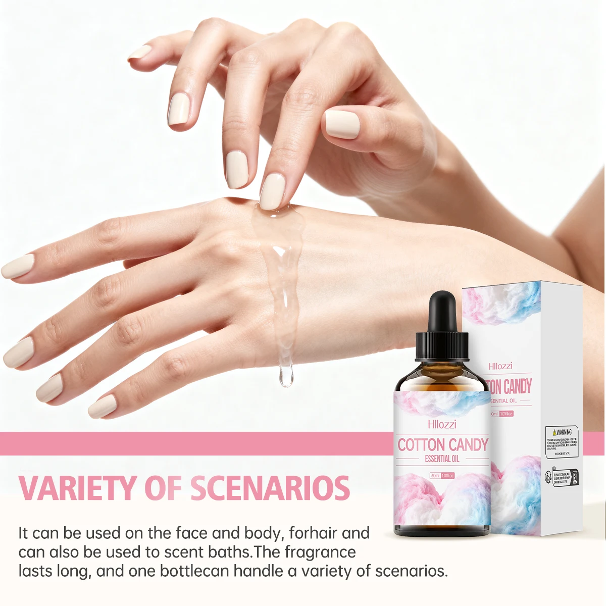 زيت حلوى القطن العطري، رائحة الحلوى المنفوشة الحلوة، يخلق مزاجًا مرحًا سعيدًا للمنزل، موزع الروائح العلاجية، تخفيف التوتر.