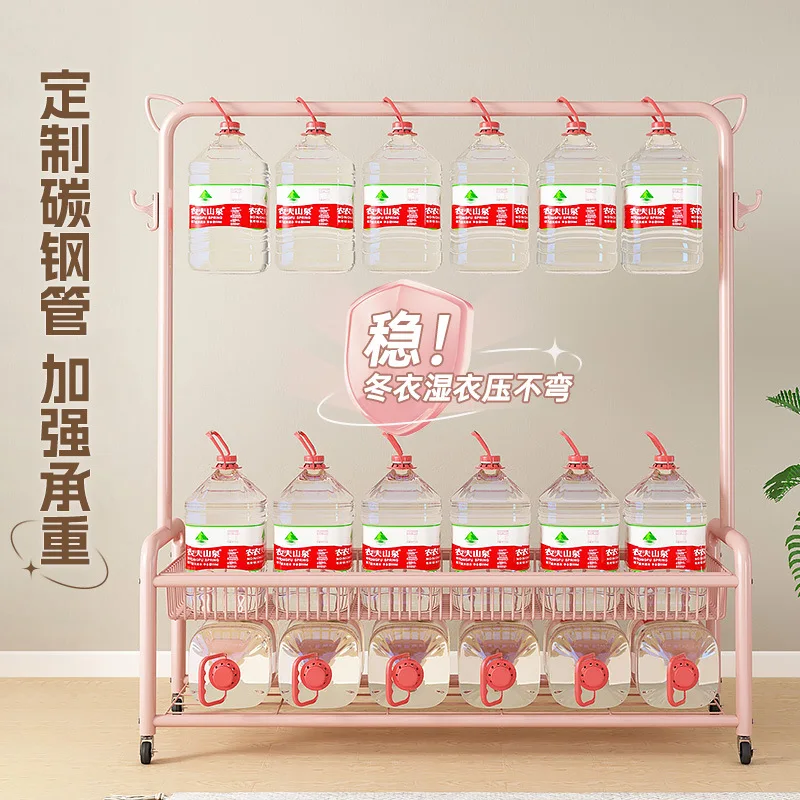 Rack de secagem para roupas suspensas do chão ao teto, dormitório, saco suspenso