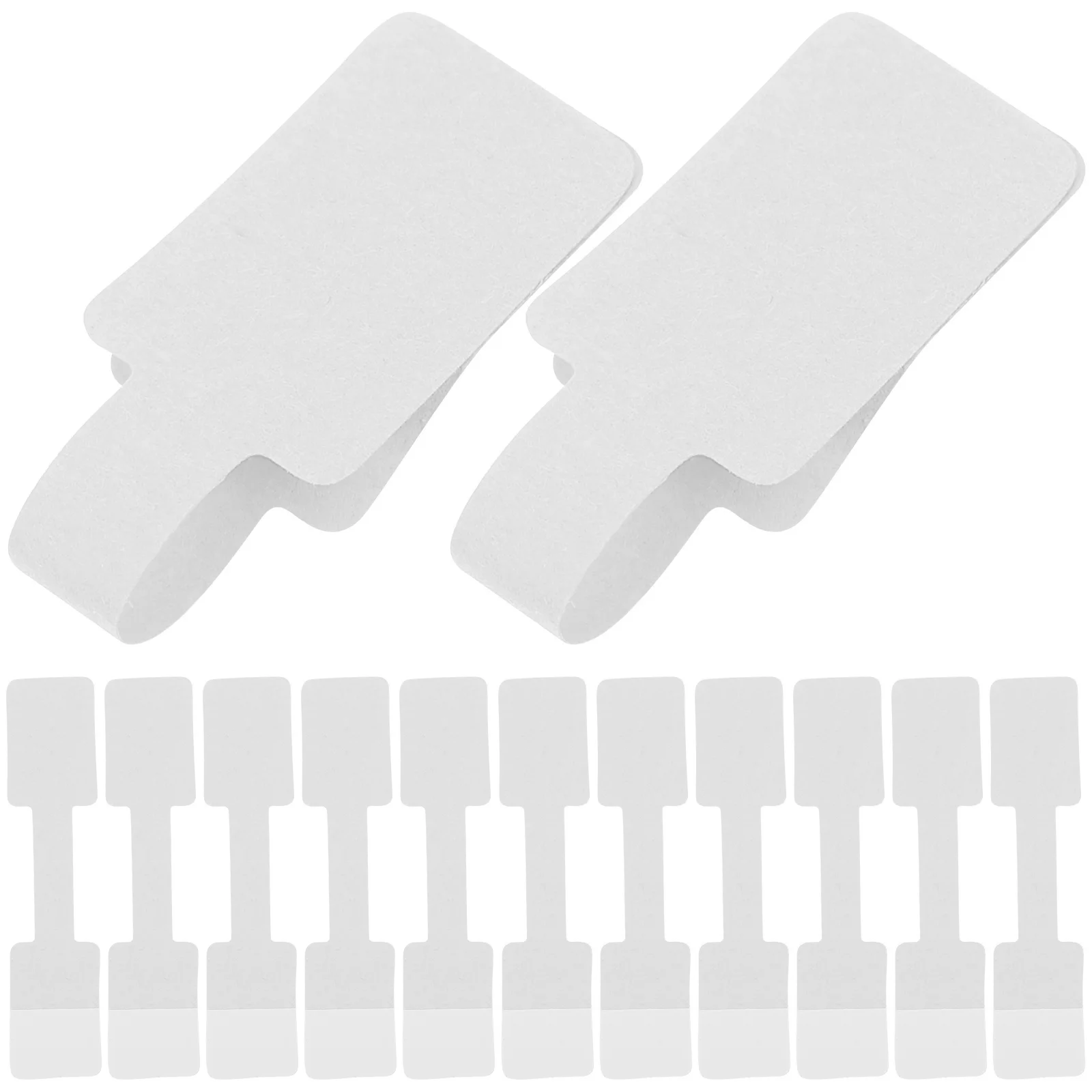 

100 pcs White Price Tag Paper Blank Self Adhesive Jewelry Labels For Pricing Stickers Hanging Tags Labeling Display Office Home