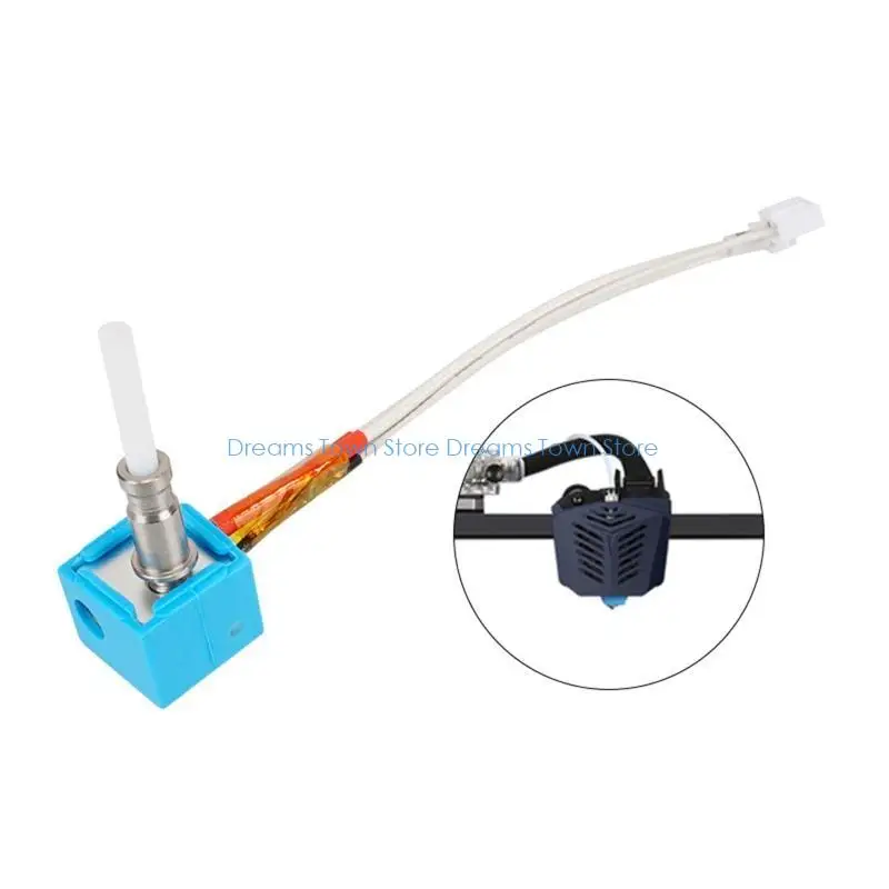 HX6A 3D Printer Hotend Nozzle Assembled with 40W 24V Heater Block Thermistor