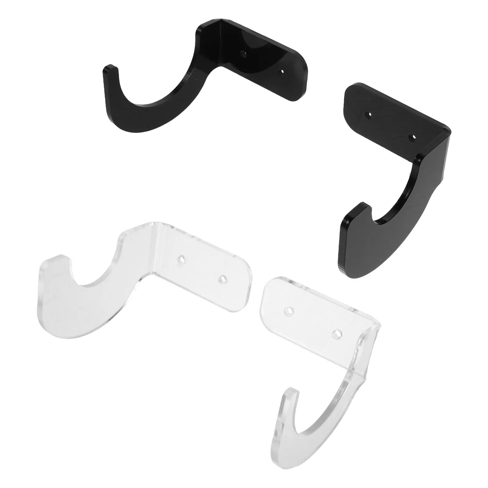 2Pairs Compact Wall Bat Holder Versatile Golf Club Baseball Bat Storage Rack Modern Minimalist Space Saving Heavy Duty