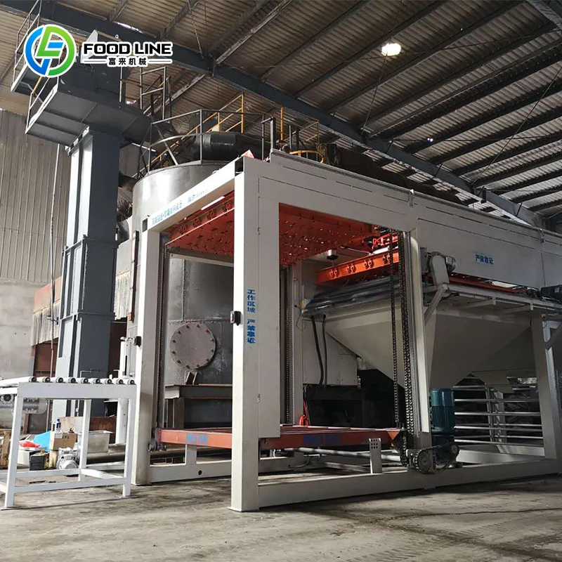 Poultry feed pallet machine 10 tons automatic brick stacking mechanism block machinery, pallet making machine