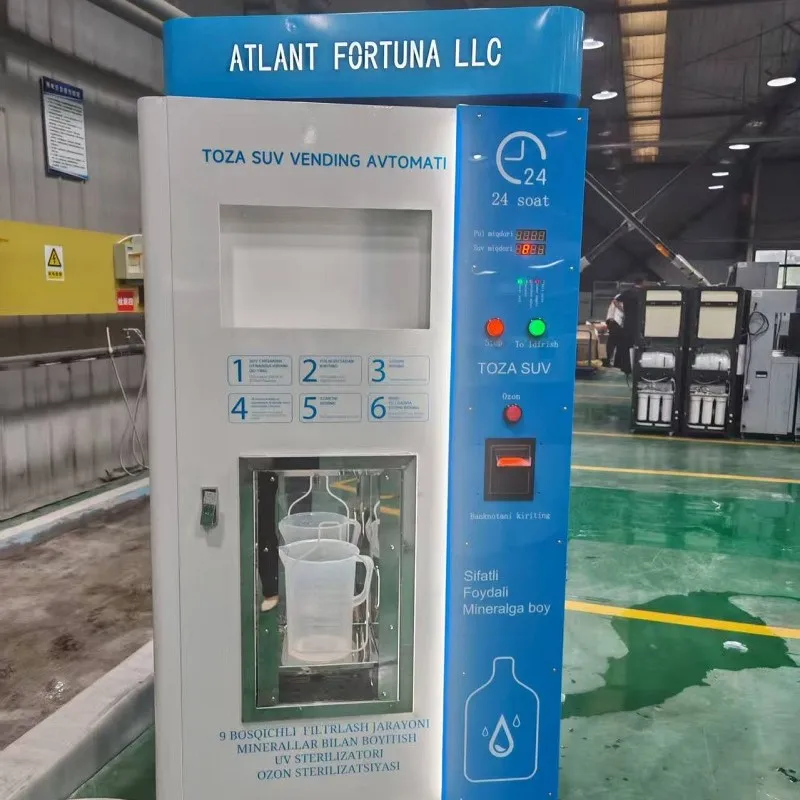 RO Whole Stainless Shell Direct Drink Water Purifier Automatic Water Vending Machine Water Support Customized Large Capacity