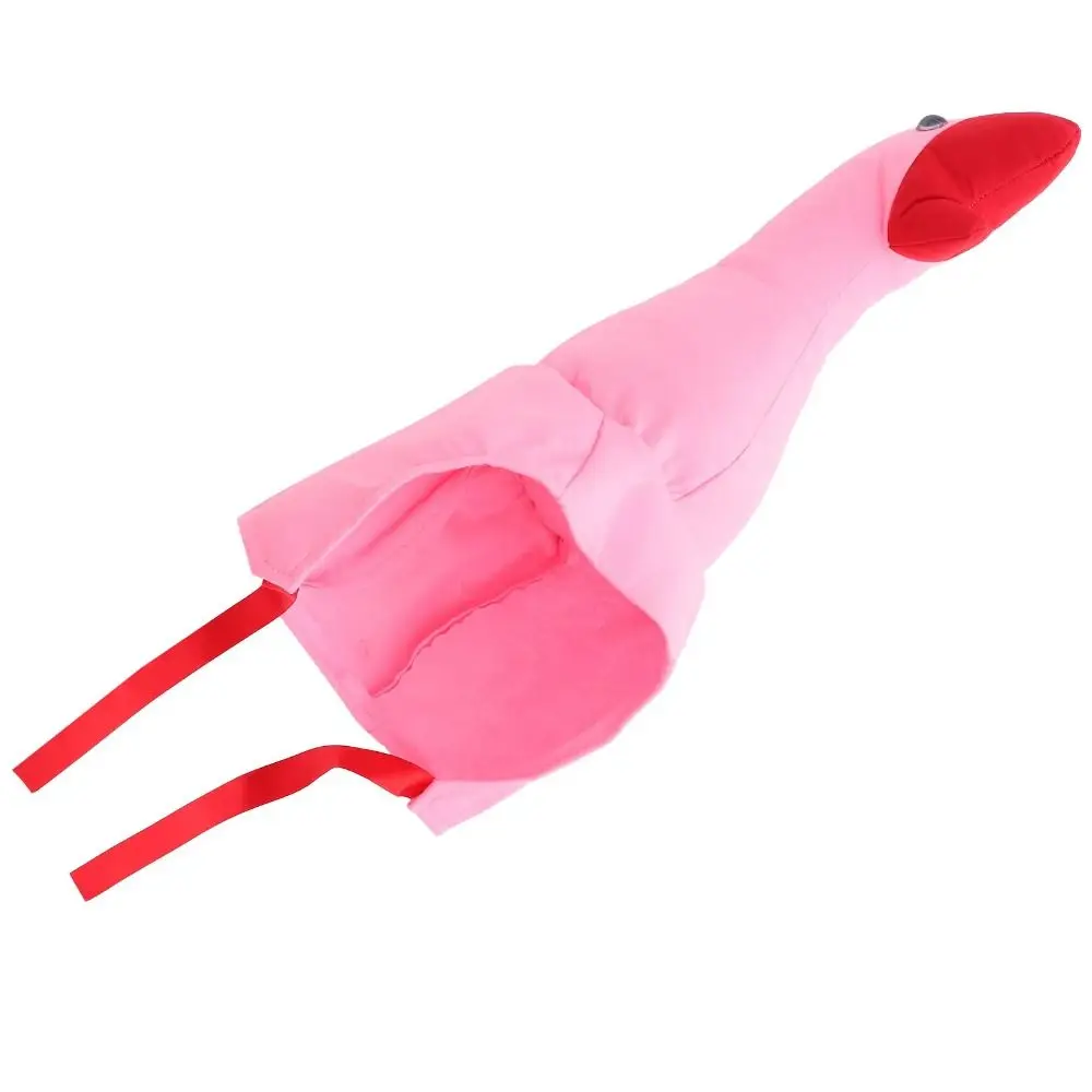 Outdoor Creative Big Goose Headgear White/Pink Halloween Party Hat Adjustable Soft Cartoon Goose Hat Halloween Party