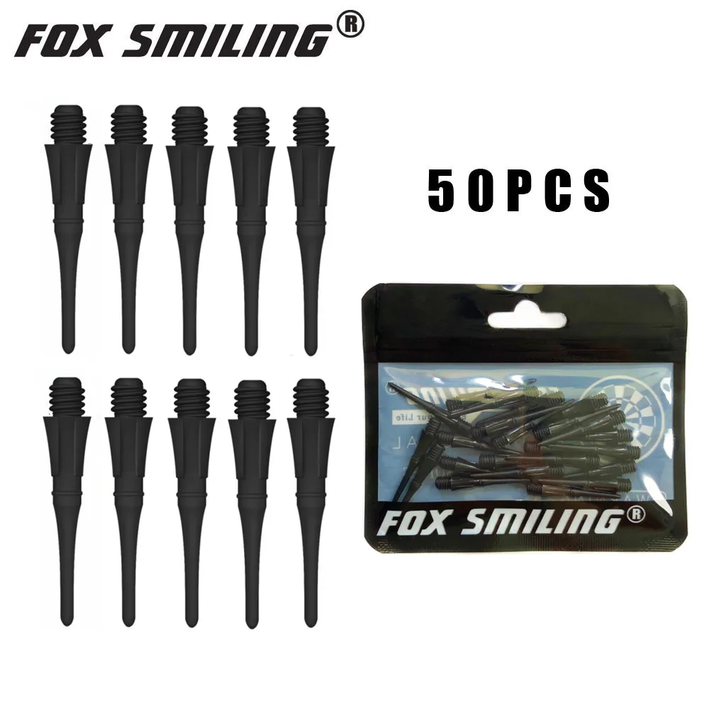 Fox Smiling 50pcs 25mm Blue 2BA Professional Dart Soft Tip For Electronic Dardos Tip