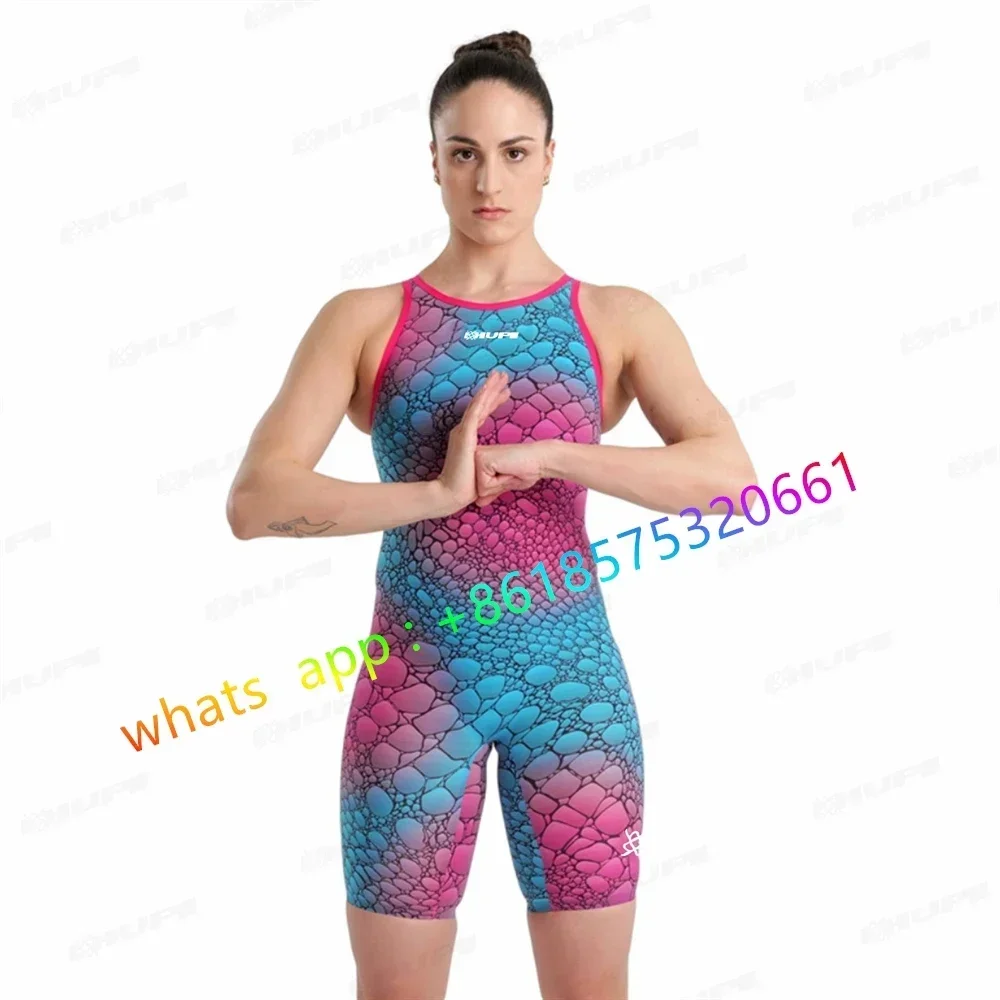 

2022 Triathlon Suit Slimming Tight One Piece Swimsuit Female Sports Swimwear Women Professional Racing Training Bathing Suit