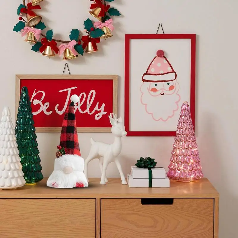 

Christmas LED Dolls Pendants Faceless LED Christmas Dolls Pendant Dolls Cute Red-Nosed Light Up Holiday Ornaments Christmas