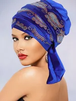 2026 nuevo turbante africano Nigeria Auto Gele envolturas para la cabeza Auto Gele turbante para mujer gorra de boda Geles musulmán envolturas para la cabeza capó