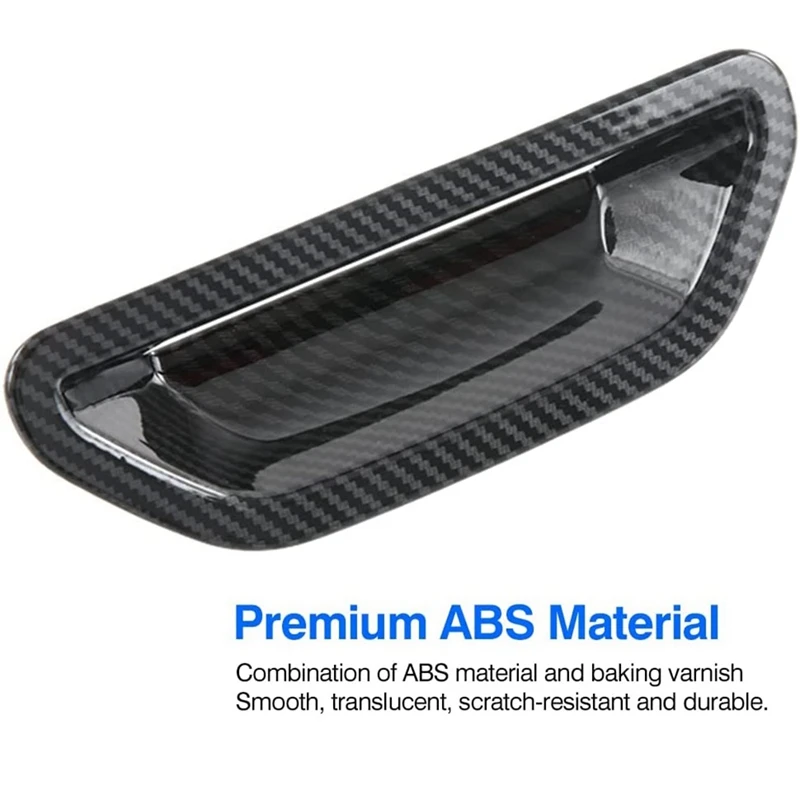 For Nissan X-Trail T33 2021 2022 X Trail Carbon Fiber Car Rear Door Tailgate Handle Bowl Cover Trim Exterior Accessories