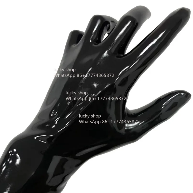 Latex Gloves Are Tight and Adherent, with Red, Black, and White Lengths, 0.4mm Ultra-thin and Glossy