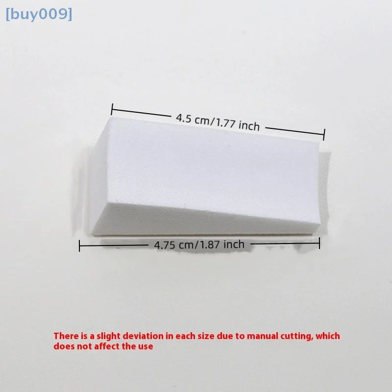 【buy009】20/50 Stück weißer dreieckiger weicher Schwamm-Nagelbürste zum Selbermachen, Farbverlauf, Malerei, Gel, Maniküre-Werkzeug, Make-up, Rouge, Wischschwamm