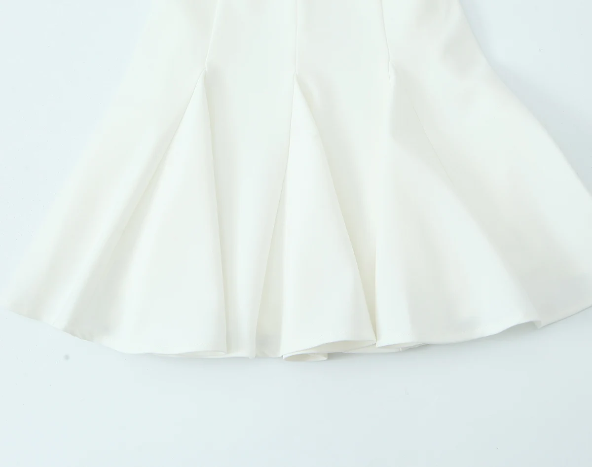 เดรสจีบผูกโบว์แขนกุดสำหรับผู้หญิง KONDALA รุ่นใหม่ปี 2025 แฟชั่นฤดูร้อน สไตล์โรแมนติก เรียบง่าย เหมาะสำหรับวันหยุด