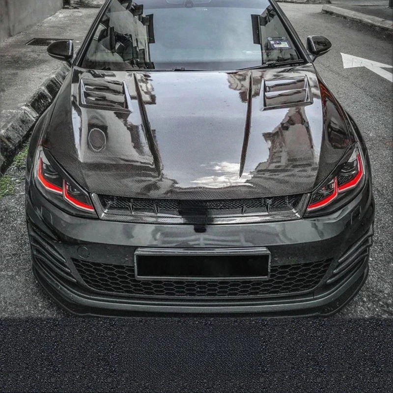 High Quality ASPEC Style Carbon Fiber Engine Hood Bonnet For VW 7 R GTI Rline Modified Parts