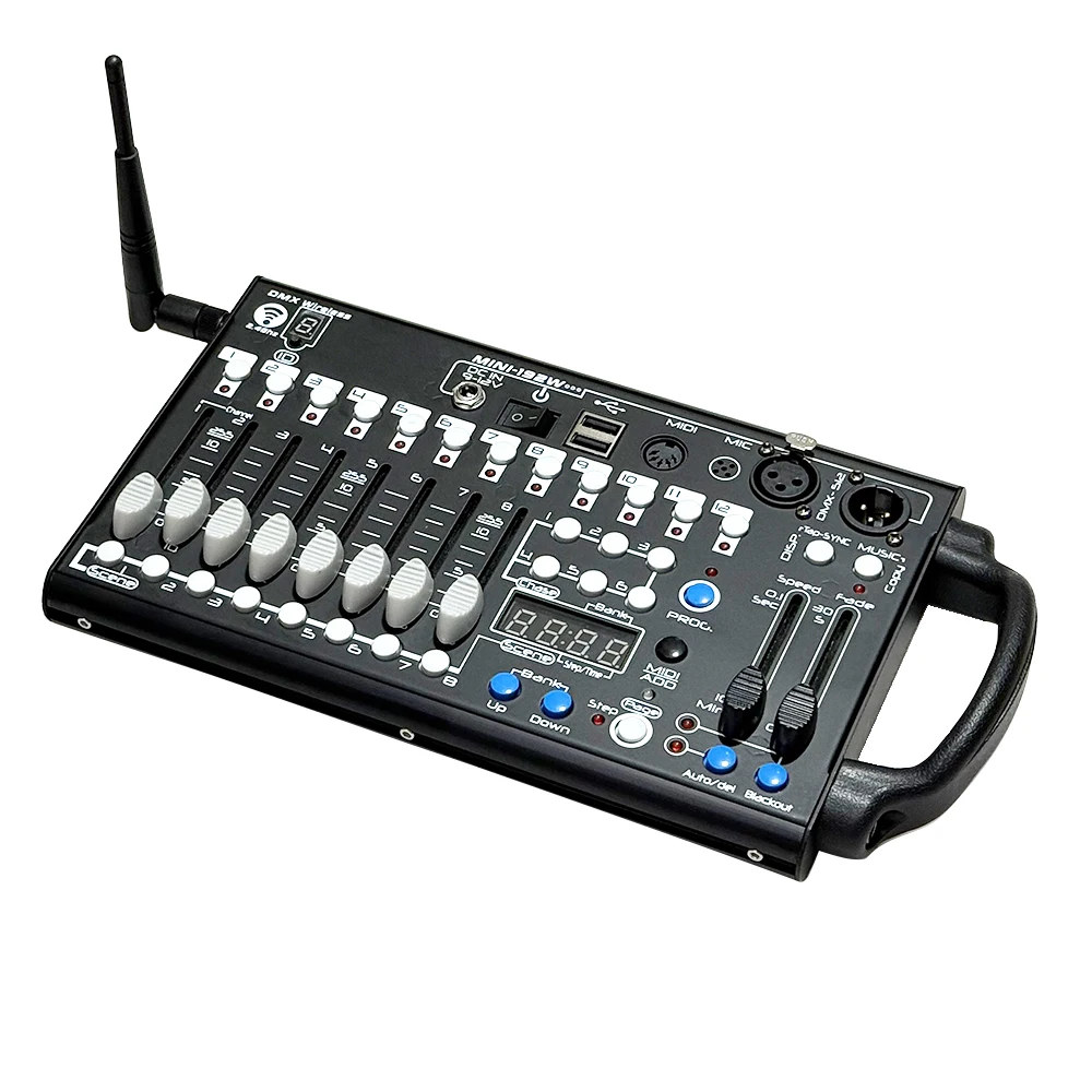 Wireless 192 Controller Input USB Power DMX Console For Party Pub Night Club DJ KTV Stage Light
