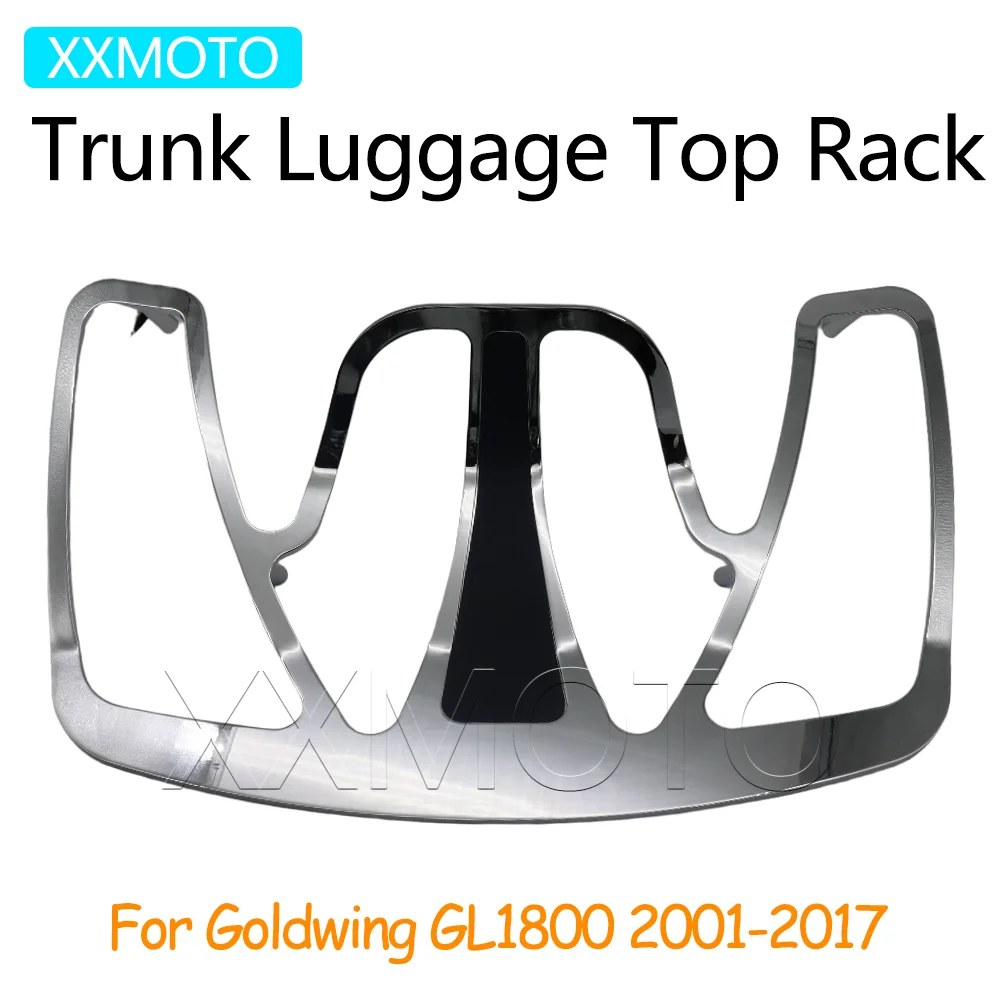 

For Honda Goldwing Gold Wing 1800 GL1800 GL 1800 2001-2017 Aluminum Motorcycle Rear Trunk Luggage Top Rack Rail Tour Pack Racker