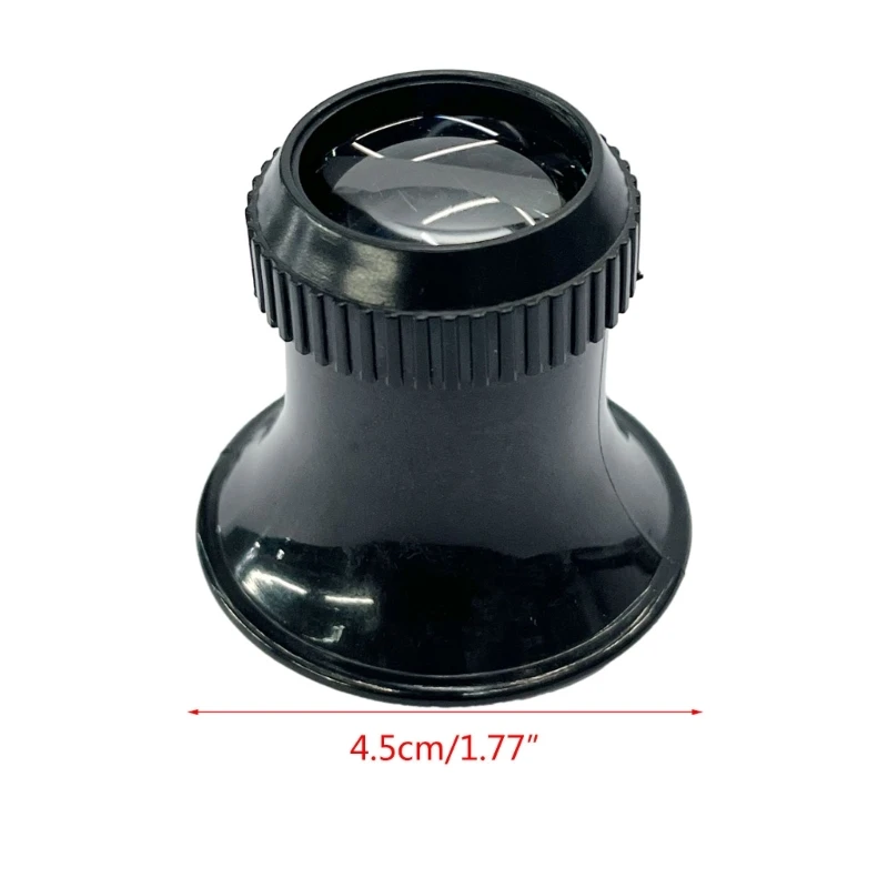 Magnifying Glass 10X Eye Loupe Monocular Magnifier Watch Repairing Magnifying Lens for Coin Stamp Inspection Science