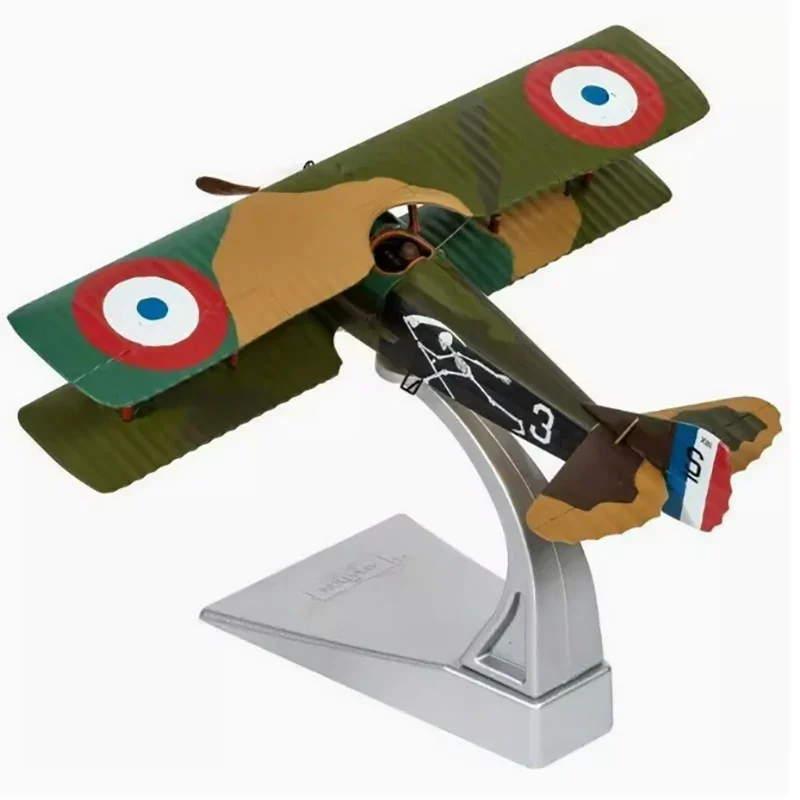 Diecast 1:48 Scale France SPADXIII Biplane Fighter Alloy Finished Simulation Model Static Decoration Souvenir Gifts For Adult