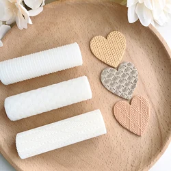 Soft Pottery Earring Polymer Clay Cutter Roller Texture Polymer Clay Seamless Polymer Clay Texture Roller claycutters