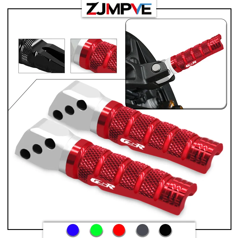 gsr Motorcycle Rear Footrests Foot Pegs Pedals For GSR600 GSR750 GSR 600 750 CNC Aluminum Foot-Peg Step Plate Accessories