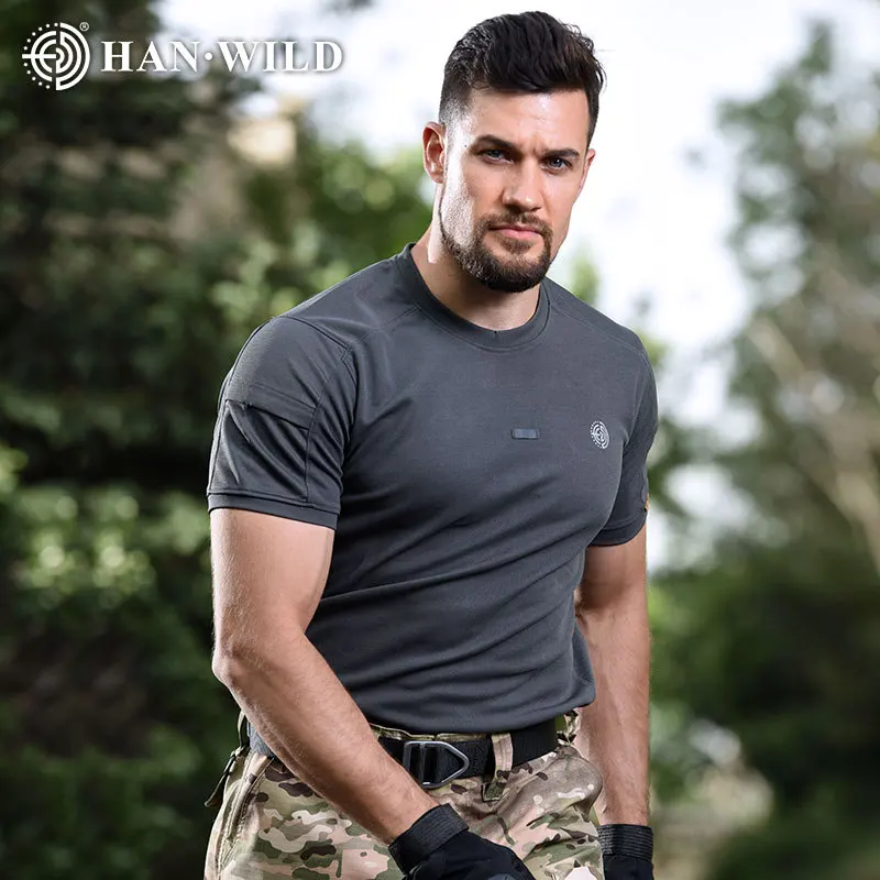 

Summer Breathable Crew Neck Breathable Slim T-Shirt Men's Quick Drying Summer Outdoor Sports Short Sleeves