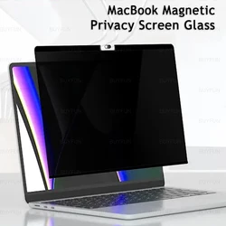 Магнитное закаленное стекло для MacBook Pro 16 дюймов A2780 A2485 A2442 Mac Book Air 15,3 A2941 A2681 A1708, защита экрана