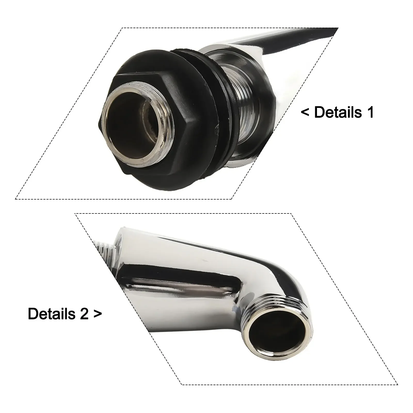 

Ремонт ванной комнаты, смеситель для душа, ножки, удлинитель смесителя, серебристый открытый адаптер для душа, зеркальная полированная отделка