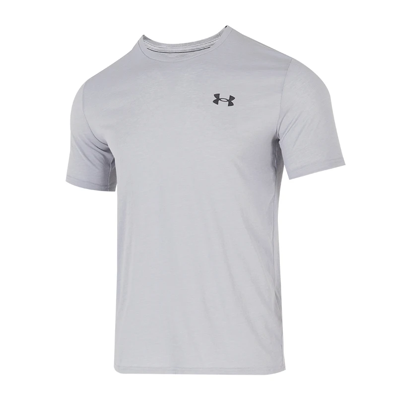 

Футболка Under Armour, мужская повседневная спортивная одежда, удобная одежда для фитнеса и тренировок, свободная дышащая одежда для бега с короткими рукавами 1370951-011