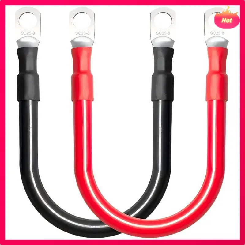 

ABYP Car Battery Connection Line 600V 6AWG Inverter Cable Set Positive Negative With Terminals