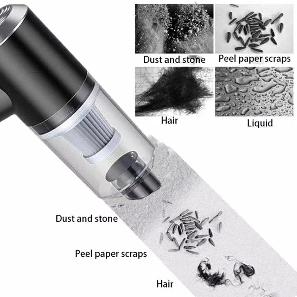 مكنسة كهربائية للسيارة لاسلكية 9000Pa شحن USB 1200 مللي أمبير في الساعة أجهزة تنظيف محمولة مكنسة كهربائية صغيرة للرطب والجاف منزلية Mi