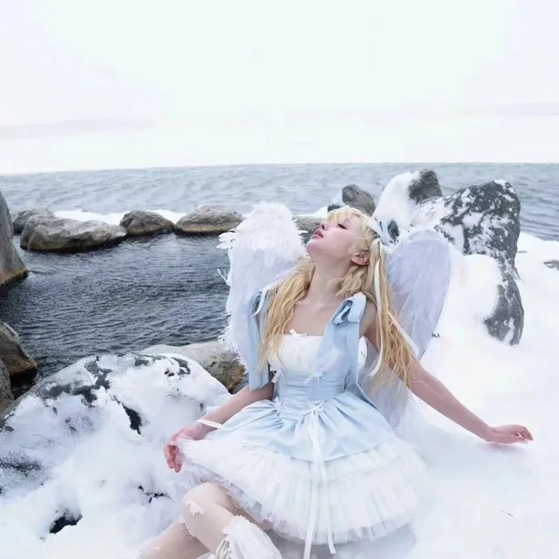 Spring and summer new French sweet princess slim fit fashionable fluffy skirt