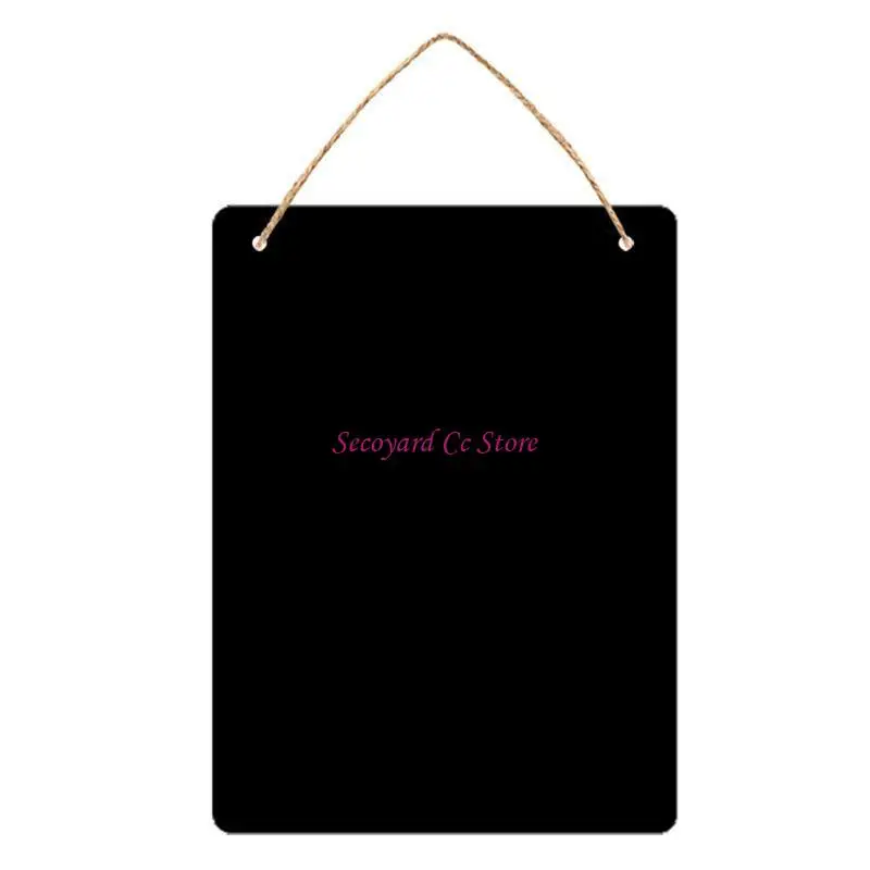 N3UC Double Sided Mini Chalkboards Signs Hanging Chalkboard Small Blackboard Message Board Chalkboard for Kitchen Weddings - view 5